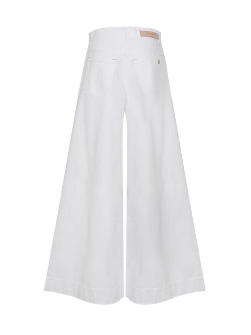 Pantalone in denim di cotone a gamba larga ALBERTA FERRETTI | U0305 16310002